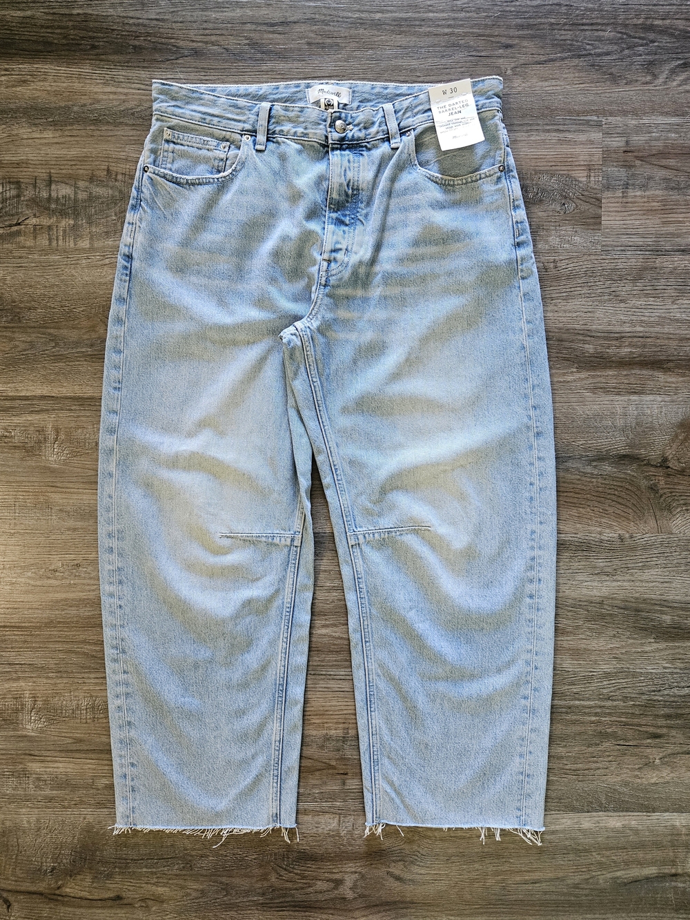 Madewell Darted Barrel-Leg Jeans